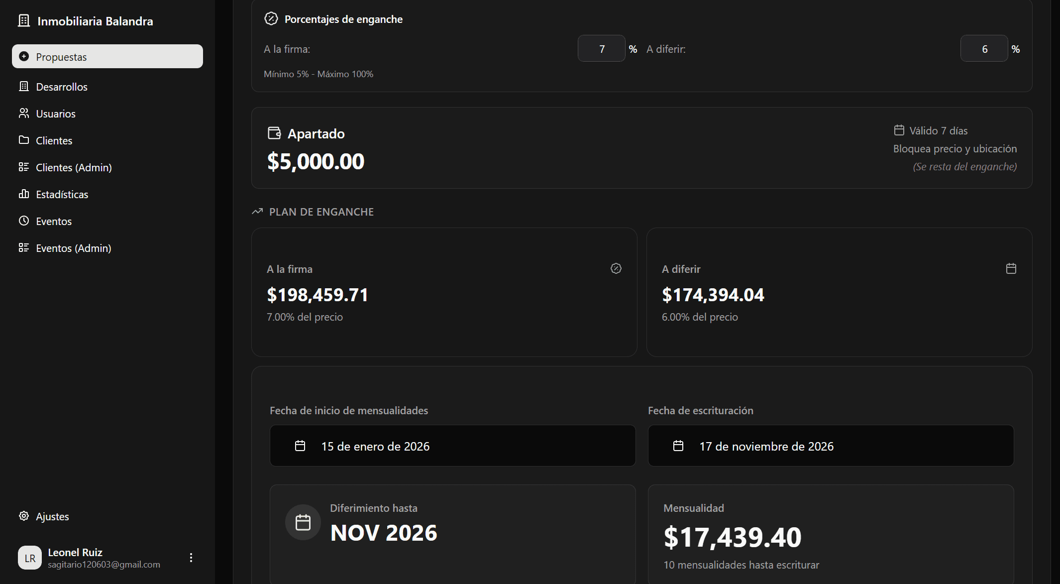 Calculadora Hipotecaria Dinámica